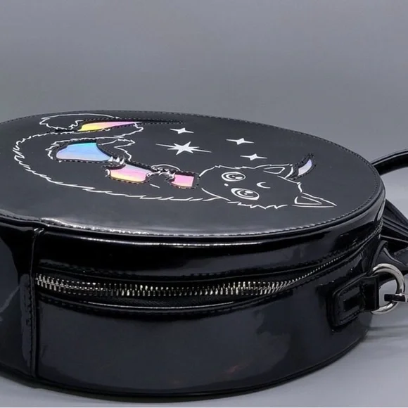 Killstar Black Salem Purse Cat & Moon & Killstar Meowgical Kitty Moon wallet! - Picture 3 of 11